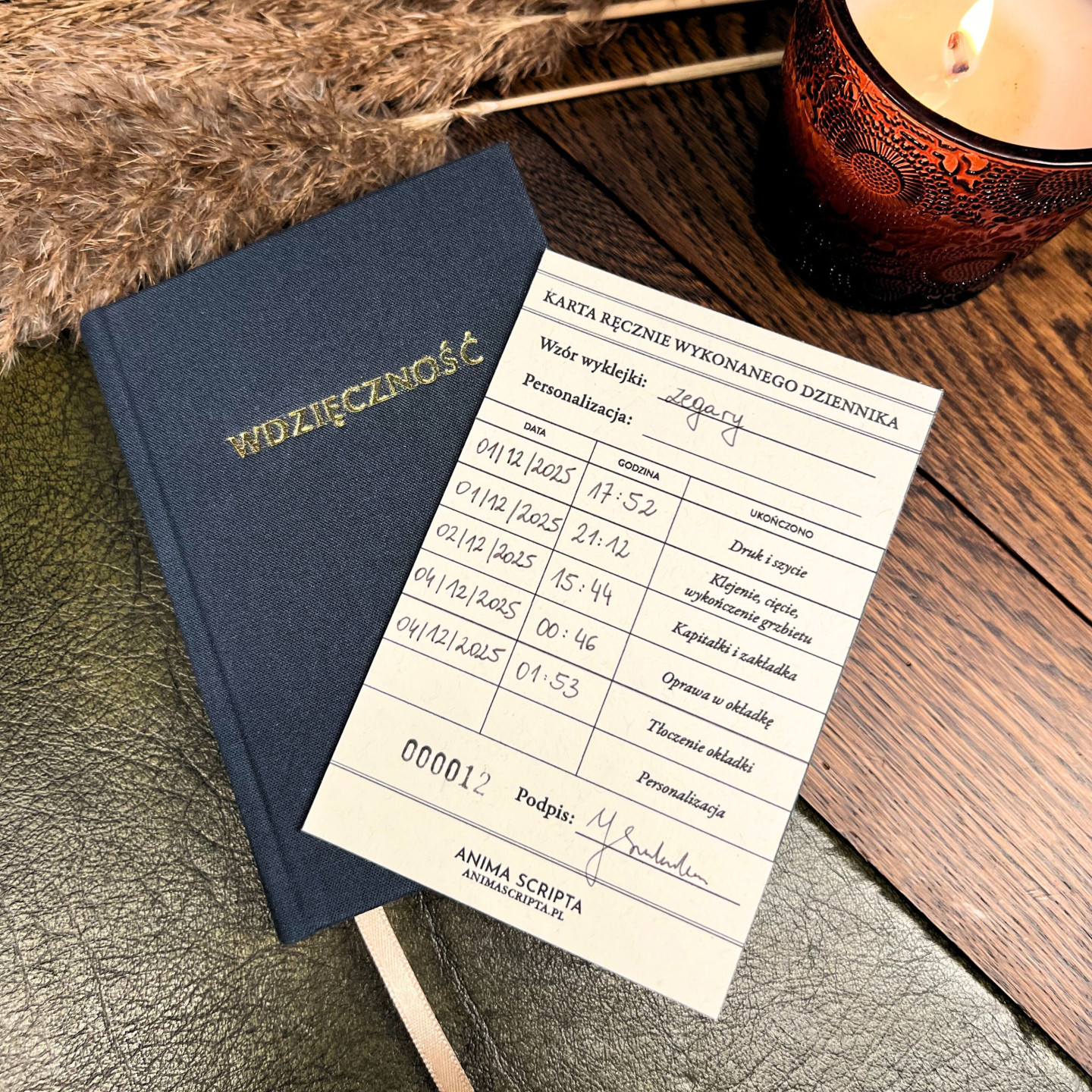 Dziennik wdzięczności Zegary