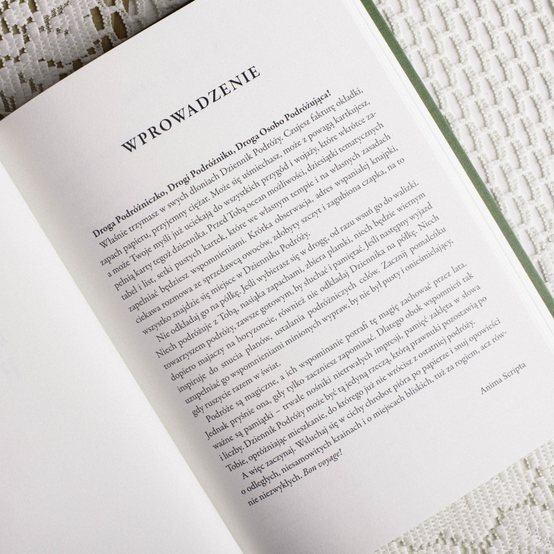 Dziennik podróży | Anima Scripta